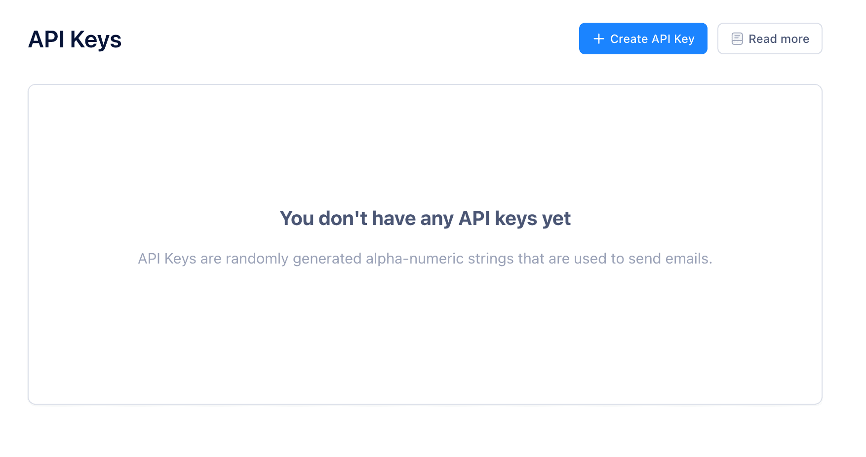 API Key overview